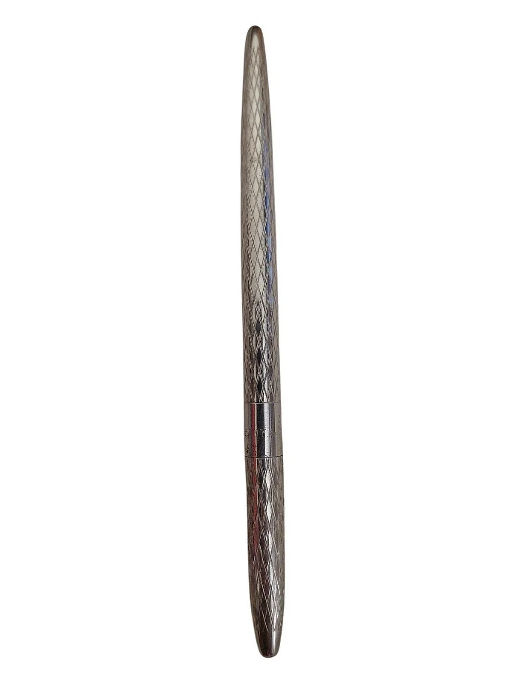 Tiffany & Co. Vintage Sterling Silver Crosshatch / Diamond Design Pen Set